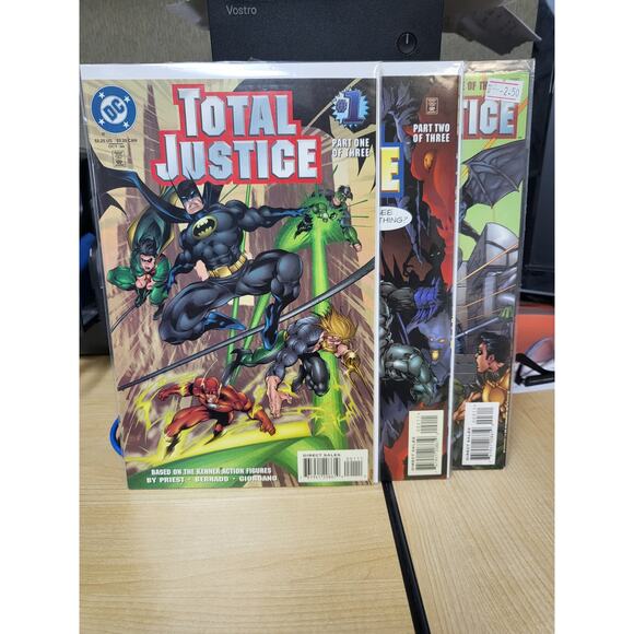 Total Justice #1-3 (1996) DC Comics Mini-Series Based On Kenner Toy Line VF - Picture 1 of 4